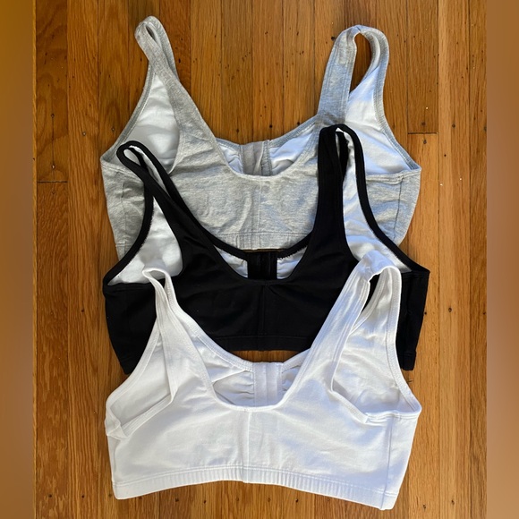 Set of THREE 3️⃣ Fruit of the Loom Front Closure Soft Cotton Bras - Size 36 - Picture 3 of 5